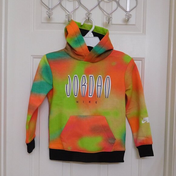NWT Air Jordan Colorful Hooded Sweatshirt sz 5 - Picture 1 of 2